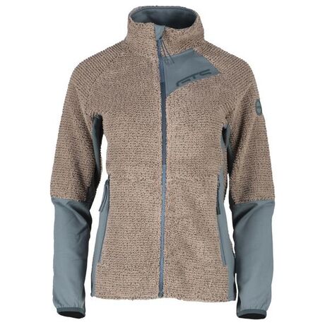 Jacket Waffle Highloft 302442L Taupe Γυναικεία Ζακέτα Fleece GTS