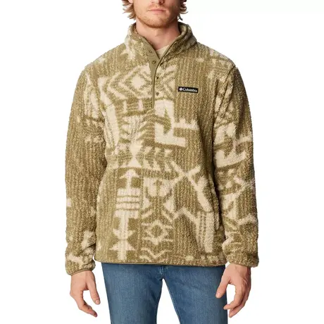 M Rugged Ridge™ II Sherpa 1/2 Snap Stone Green Passages Print Ανδρική Μπλούζα Fleece Columbia