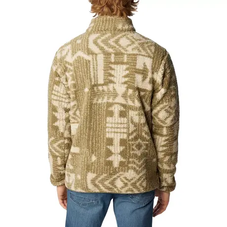 M Rugged Ridge™ II Sherpa 1/2 Snap Stone Green Passages Print Ανδρική Μπλούζα Fleece Columbia