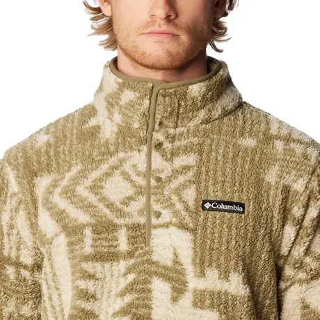 M Rugged Ridge™ II Sherpa 1/2 Snap Stone Green Passages Print Ανδρική Μπλούζα Fleece Columbia