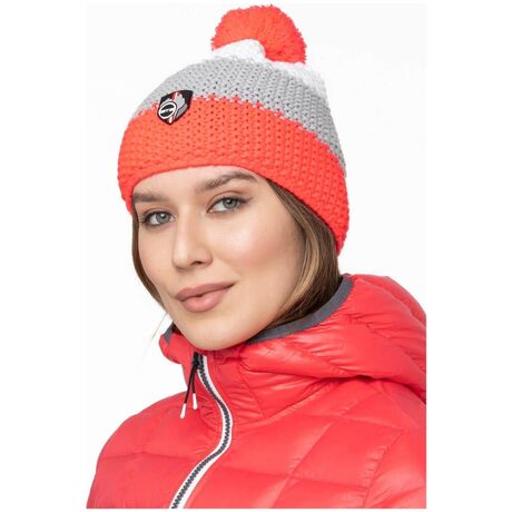 Beanie Corn Knit 3 Stripes Neonpink Unisex Σκούφος GTS