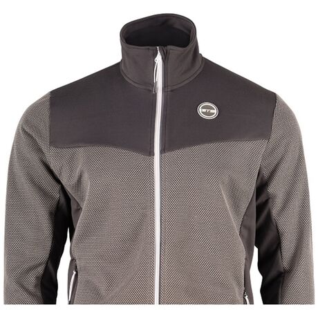 Comb Fleece 301932M Grey Ανδρική Ζακέτα Fleece GTS