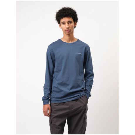 M Explorers Canyon™ LS T-Shirt Dark Mountain/Torn Sunscape Ανδρικό Μακρυμάνικο Columbia