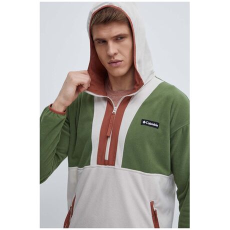 Backbowl™ Lite Half Zip Hoodie Canteen/Dark Stone/Auburn Ανδρικό Fleece Columbia