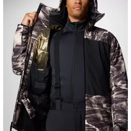Μπουφάν Σκι Columbia Ανδρικό Winter District™ III Printed Jacket Dark Stone Windblown Print