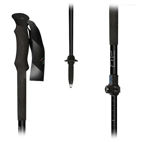 Μπατόν Πεζοπορίας Fizan Αναδιπλούμενα (Ζεύγος) RFP Touring Black