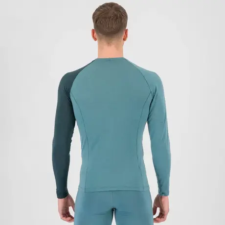 Ισοθερμική Μπλούζα Merino Karpos Ανδρική Dinamico Merino 130 LS North Atlantic/Forest