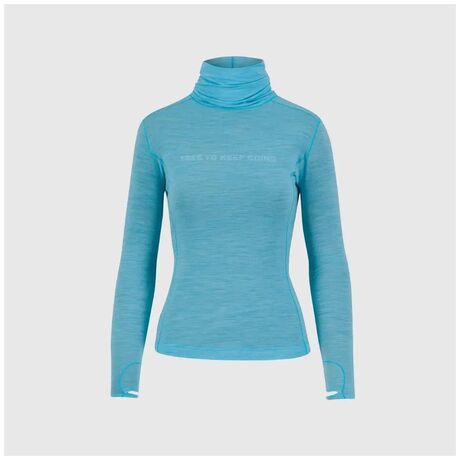 Ισοθερμική Μπλούζα Merino Karpos Γυναικεία Easyfrizz Merino LS Blue Atoll