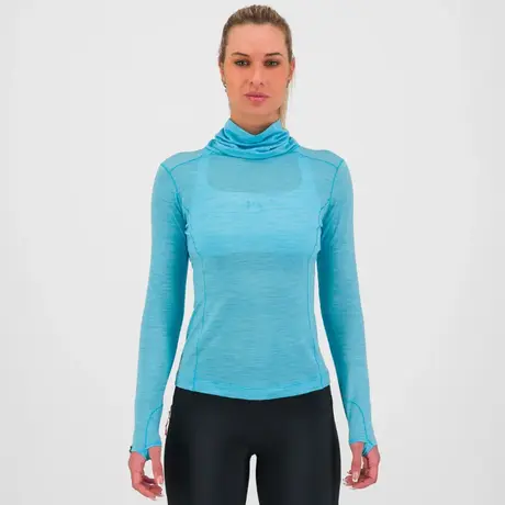 Ισοθερμική Μπλούζα Merino Karpos Γυναικεία Easyfrizz Merino LS Blue Atoll