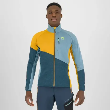 Ζακέτα Fleece Karpos Ανδρική Federa Stargazer/Golden/Smoke