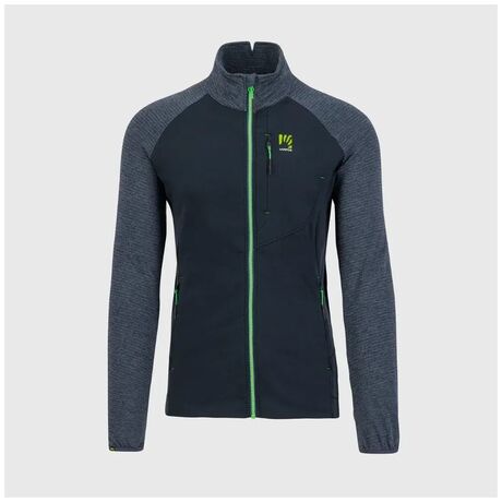 Ζακέτα Fleece Karpos Ανδρική Pizzocco Evo Black/Ombre Blue/Jasmine Green