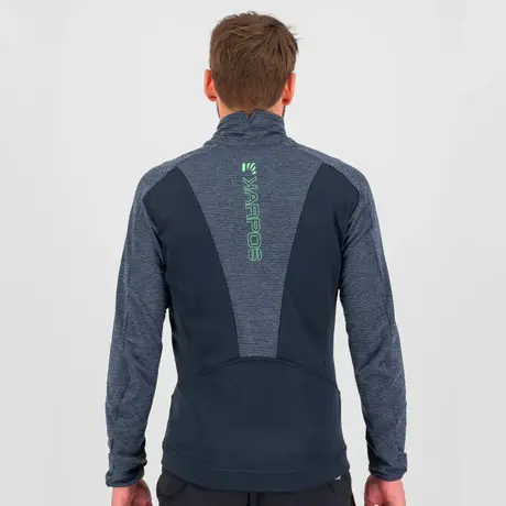 Ζακέτα Fleece Karpos Ανδρική Pizzocco Evo Black/Ombre Blue/Jasmine Green