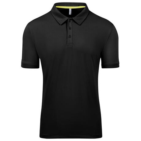 Κοντομάνικη Polo GTS Ανδρική Burano Polo Pique Tech Black