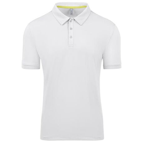 Κοντομάνικη Polo GTS Ανδρική Burano Polo Pique Tech White