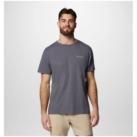 Κοντομάνικο Columbia Ανδρικό PFG Uncharted™ Graphic Tee Shark Heather/PFG Swamp Shack