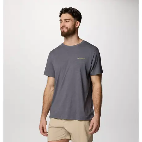 Κοντομάνικο Columbia Ανδρικό PFG Uncharted™ Graphic Tee Shark Heather/PFG Swamp Shack