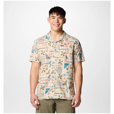 Πουκάμισο Columbia Ανδρικό Pine Canyon™ Short Sleeve Dark Stone Outer Bounds