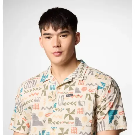 Πουκάμισο Columbia Ανδρικό Pine Canyon™ Short Sleeve Dark Stone Outer Bounds