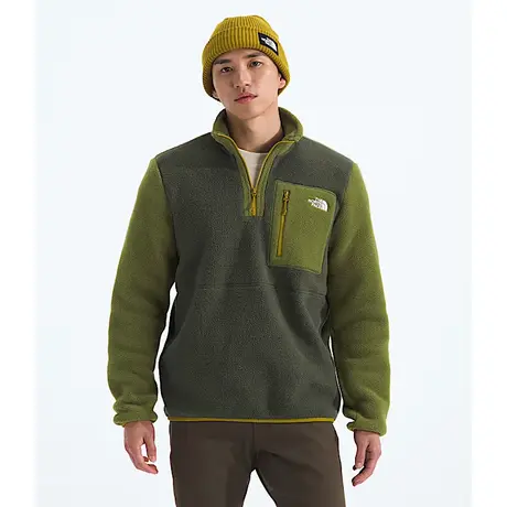 Μπλούζα Fleece The North Face Ανδρική Yumiori 1/4 Zip New Taupe Green/Woodland Green/Deep Dijon