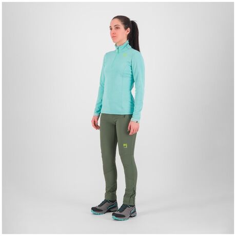 Μπλούζα Fleece Karpos Γυναικεία Pizzocco 1/2 Zip Aqua Sky