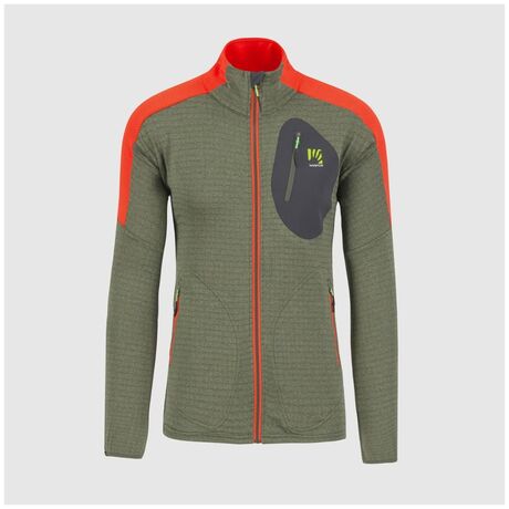 Ζακέτα Fleece Karpos Ανδρική Puez Thyme/Spicy Orange