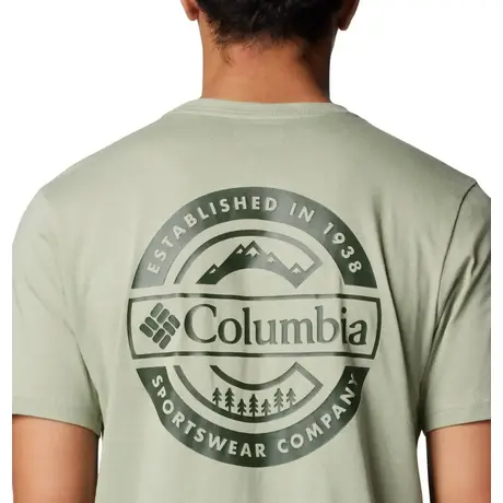 Κοντομάνικο Columbia Ανδρικό Rapid Ridge&trade; Back Graphic Tee II Safari/Button Badge