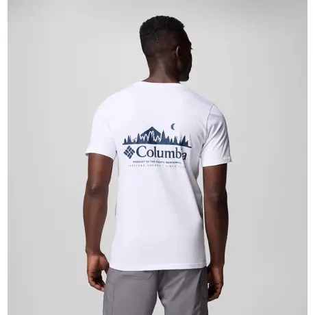 Κοντομάνικο Columbia Ανδρικό Rapid Ridge™ Back Graphic Tee II White/Heavenly Horizons