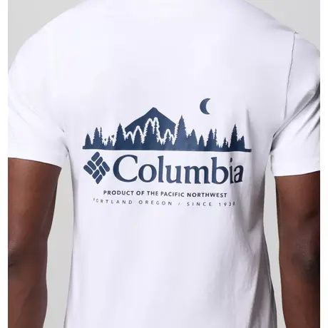 Κοντομάνικο Columbia Ανδρικό Rapid Ridge™ Back Graphic Tee II White/Heavenly Horizons