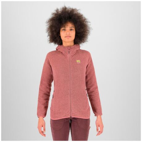 Ζακέτα Fleece Karpos Γυναικεία Rocchetta Hoodie Deco Rose
