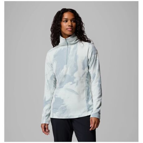 Μπλούζα Fleece Columbia Γυναικεία Glacial IV Print 1/2 Zip Crushed Blue/Snowflight Tonal