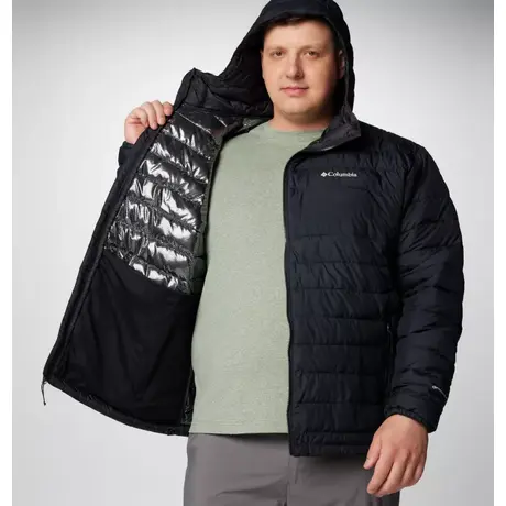 Μπουφάν Columbia Ανδρικό Υπερμεγέθη Powder Lite&trade; II Hooded Jacket Black