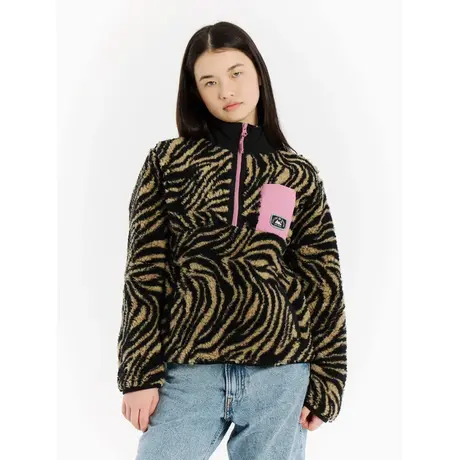 Μπλούζα Fleece Protest Παιδική PrtDenica JR 1/4 Zip Active Top Bamboo Beige