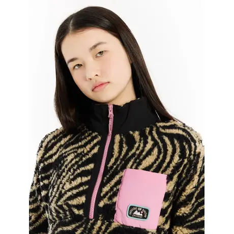 Μπλούζα Fleece Protest Παιδική PrtDenica JR 1/4 Zip Active Top Bamboo Beige