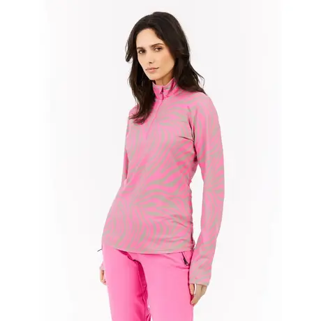 Μπλούζα Fleece Protest Γυναικεία PrtEsher 1/4 Zip Active Top Foxy Pink
