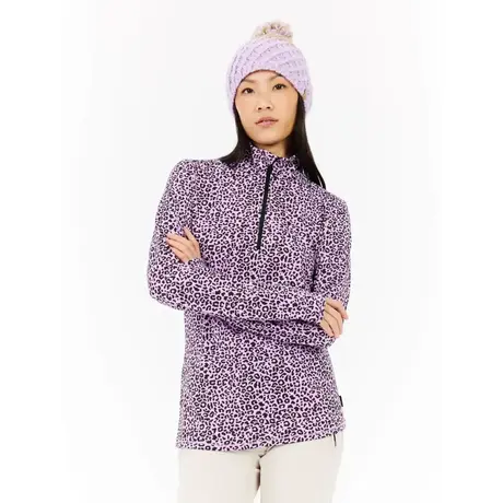 Μπλούζα Fleece Protest Γυναικεία PrtEsher 1/4 Zip Active Top Thistle Purple