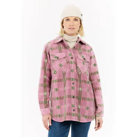 Πουκάμισο Fleece Protest Γυναικείο PrtLuv Outdoor Jacket Vintage Pink