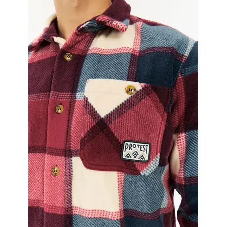 Πουκάμισο Fleece Protest Ανδρικό PrtMitchel Velvet Red