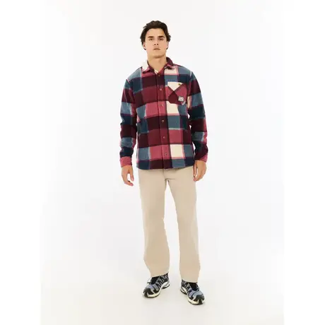 Πουκάμισο Fleece Protest Ανδρικό PrtMitchel Velvet Red