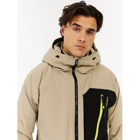 Μπουφάν Protest Ανδρικό PrtWest SnowJacket Bamboo Beige