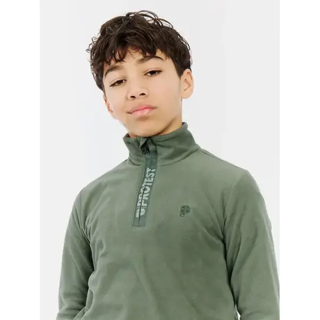 Μπλούζα Fleece Protest Παιδική Reperfecty JR 1/4 Zip Active Top Aspen Green