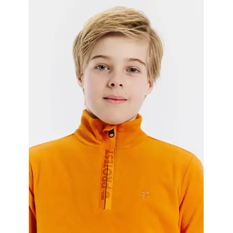 Μπλούζα Fleece Protest Παιδική Reperfecty JR 1/4 Zip Active Top Caramel Yellow