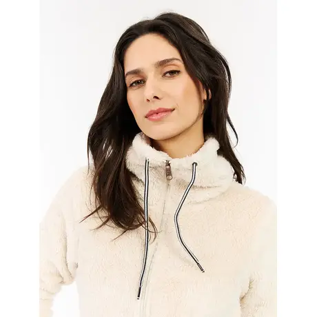 Ζακέτα Fleece Protest Γυναικεία Riri Top Kit OffWhite