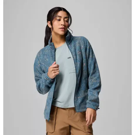 Ζακέτα Fleece Columbia Γυναικεία Benton Springs Printed Everblue Flowfalls