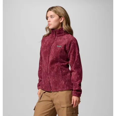 Ζακέτα Fleece Columbia Γυναικεία Benton Springs Printed Rich Wine Flowfalls