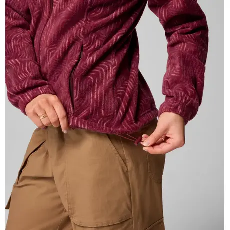 Ζακέτα Fleece Columbia Γυναικεία Benton Springs Printed Rich Wine Flowfalls