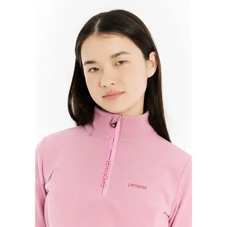 Μπλούζα Fleece Protest Παιδική Remutey JR 1/4 Zip Active Top Vintage Pink