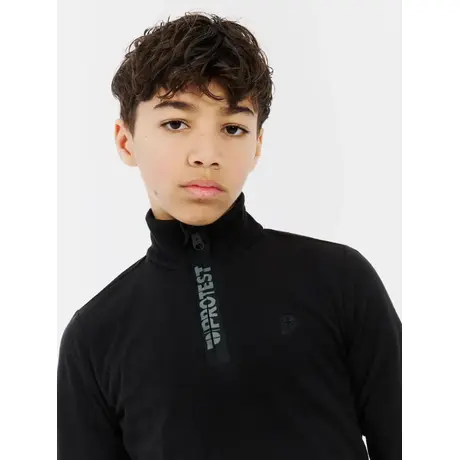 Μπλούζα Fleece Protest Παιδική Reperfecty JR 1/4 Zip Active Top True Black