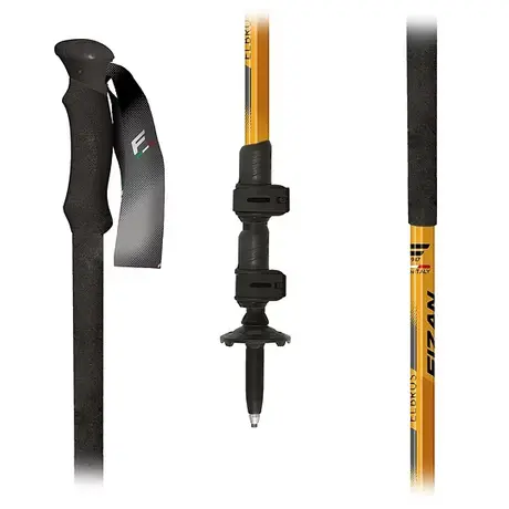 Τηλεσκοπικά Μπατόν Πεζοπορίας (Ζεύγος) Fizan Elbrus Orange