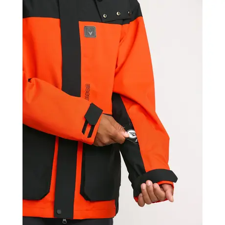 Μπουφάν Volcom Ανδρικό Kleveland Jacket Mauve Orange Shock