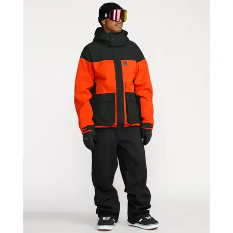 Μπουφάν Volcom Ανδρικό Kleveland Jacket Mauve Orange Shock